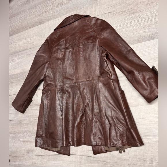 Vintage 90s | Pierre André | Leather Trench - Picture 7 of 11